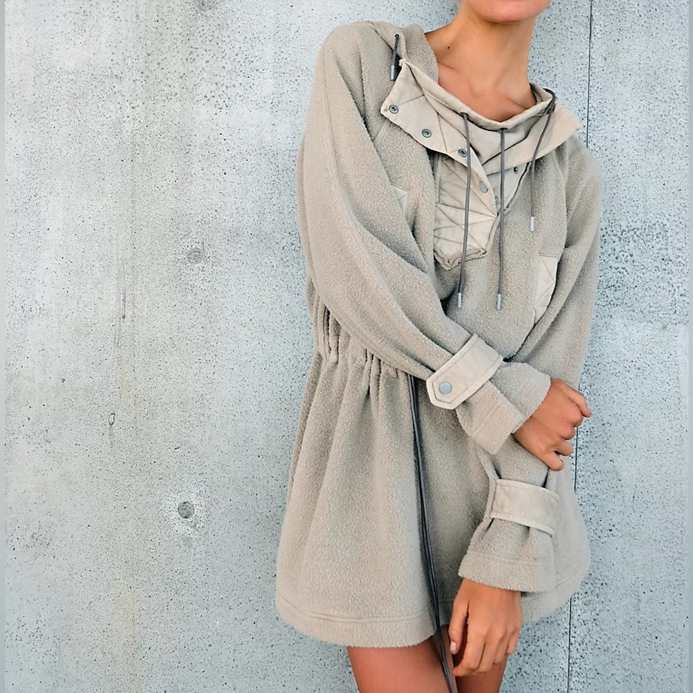 Free people Sadie Surplus Knit Jacket beige size small